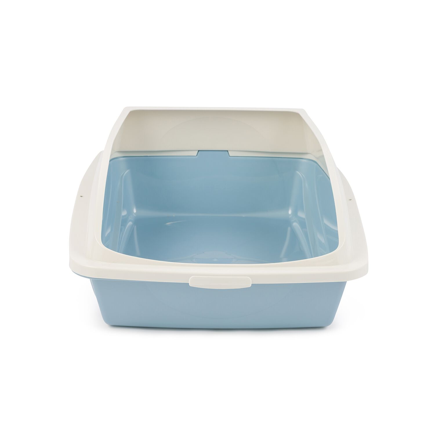 Van Ness Framed Cat Litter Pan, Winter Sky Blue, Large
