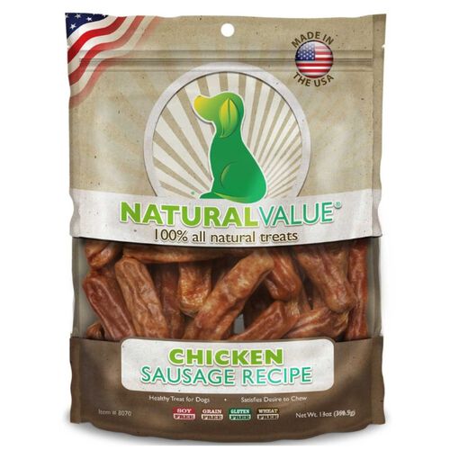 Natural Value Chicken Sausages Dog Treat
