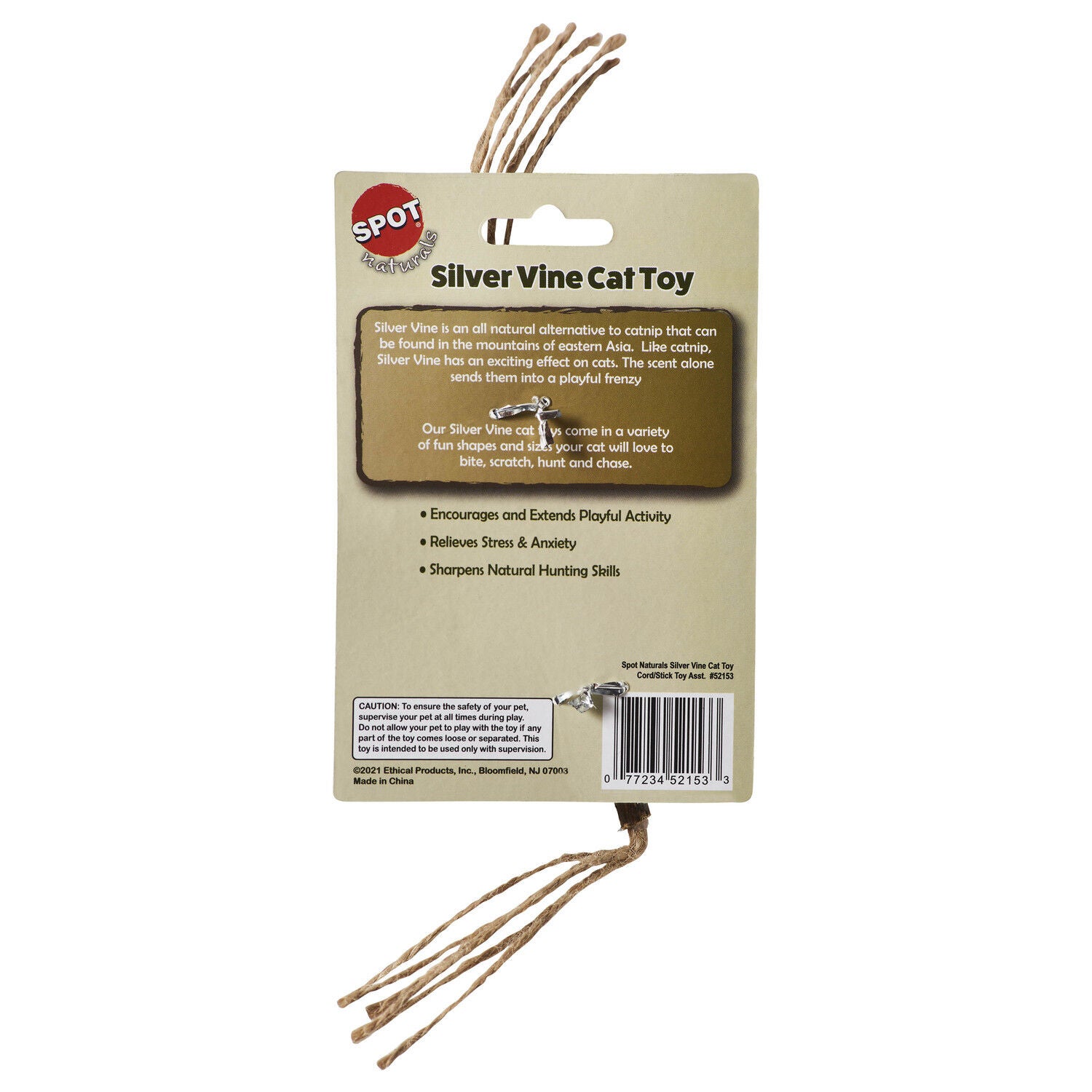 Spot Silvervine Cord & Stick Cat Toy