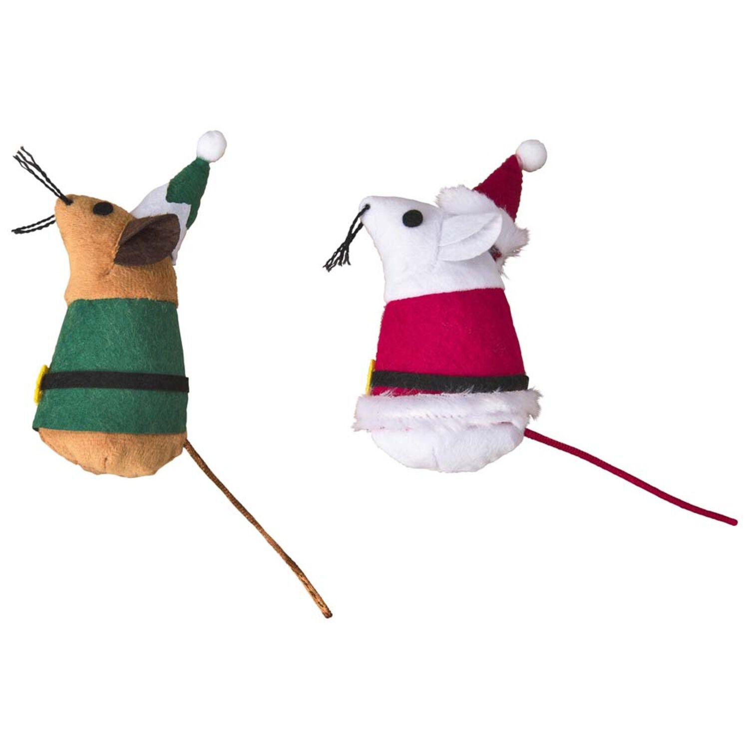 Spot Holiday Mouse Plush Catnip Cat Toy, 4", Assorted