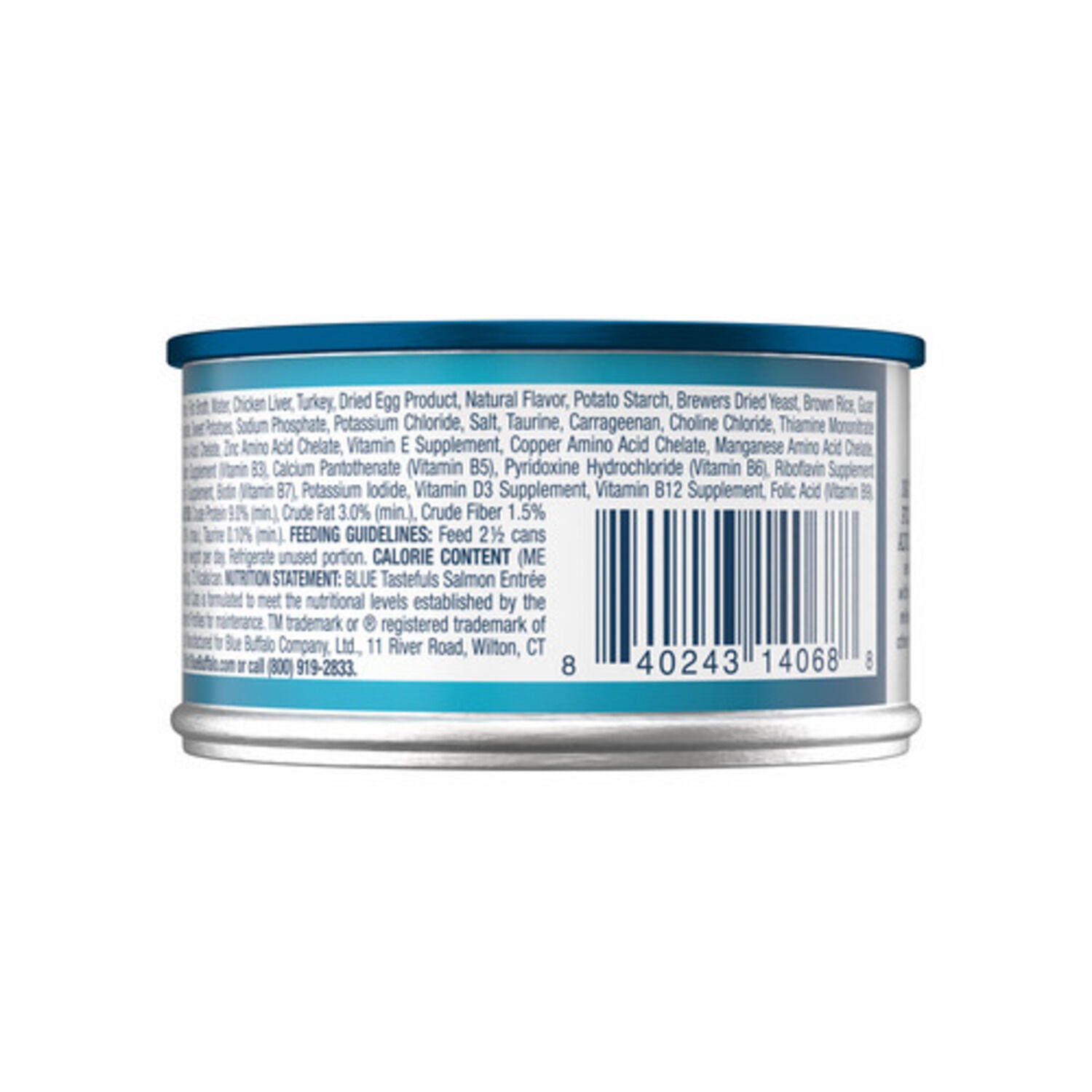 Blue Buffalo Tastefuls Wet Cat Food, Flaked Salmon Entree In Gravy, 3-Oz Can