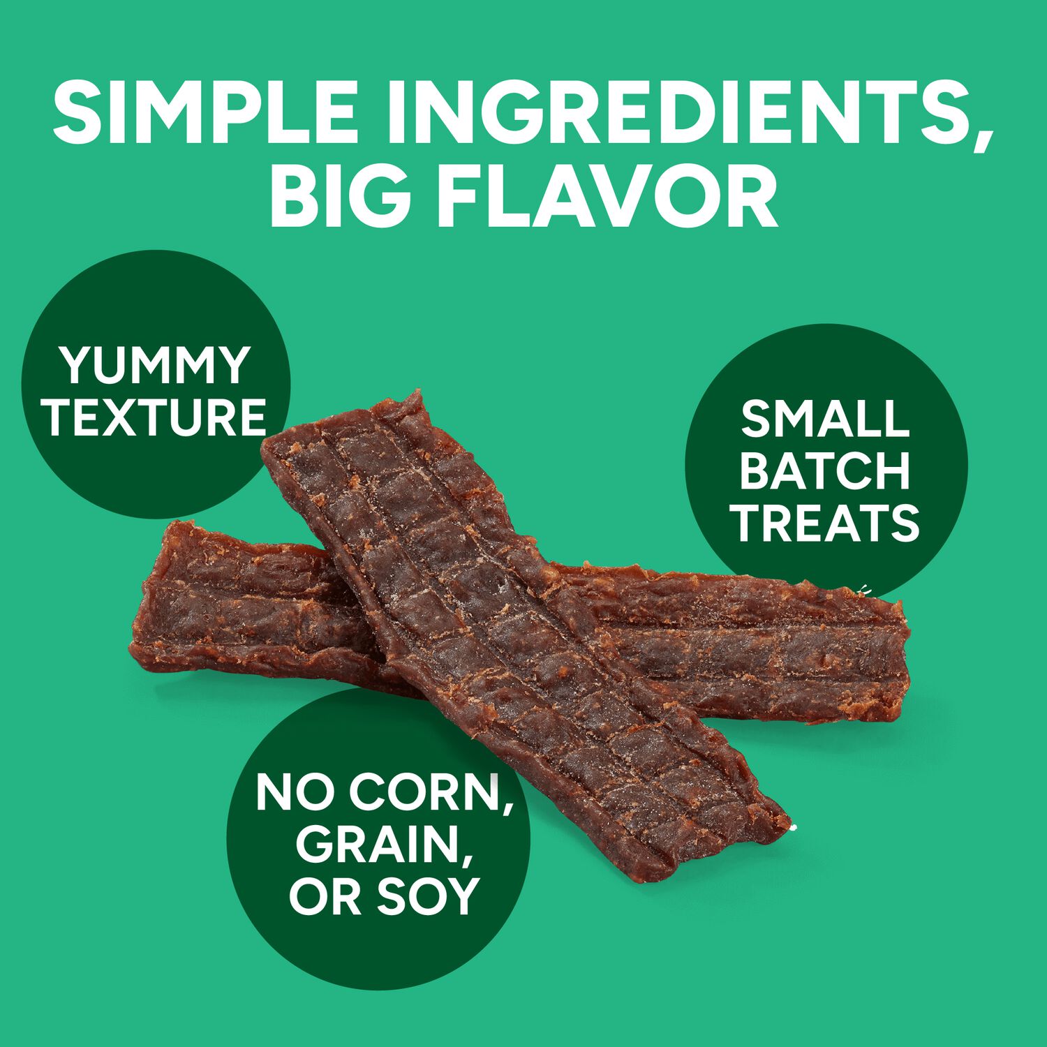 Wag More Bark Less Grain-Free Jerky Dog Treats, Kansas City Bbq Chicken, 10-Oz
