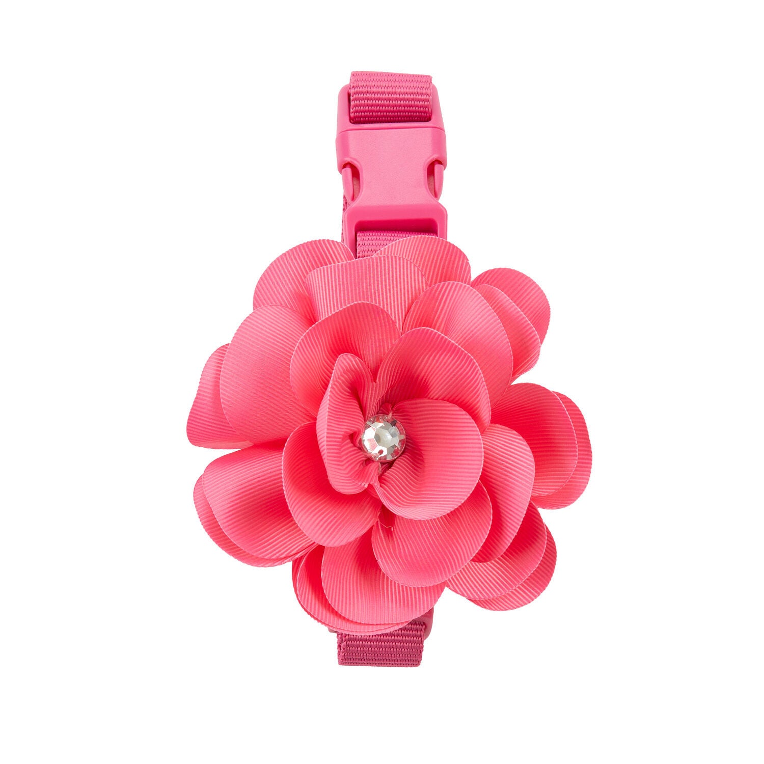 Simply Dog Pink Flower Gem Dog Collar