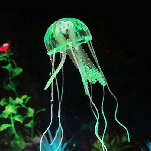 Sporn Aquatics Green Jellyfish Aquarium Ornament
