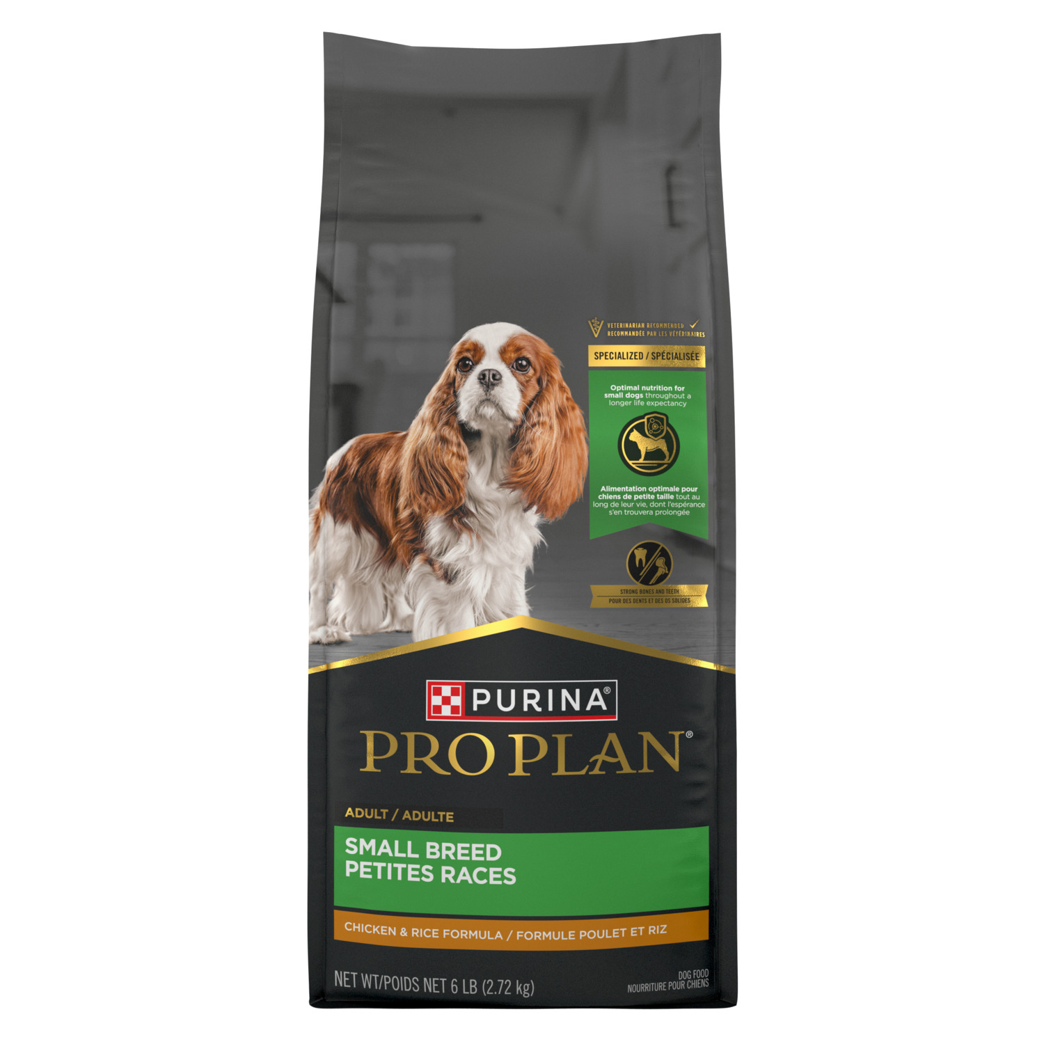 Purina Pro Plan Small Breed Dry Dog Food Chicken And Rice Formula With Guaranteed Live Probiotics, 6Lb