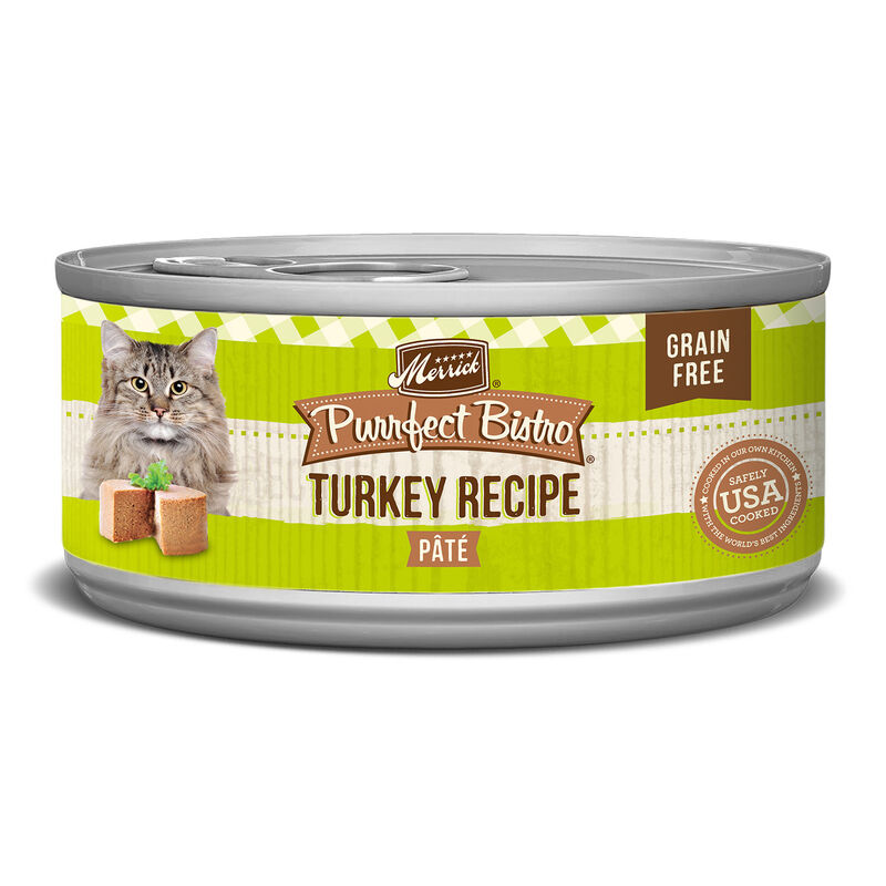 Merrick Purrfect Bistro Grain Free Turkey Pate Recipe Wet Cat Food