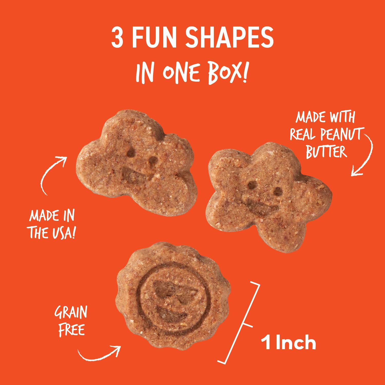 Wag More Bark Less Grain-Free Soft Chews Dog Treats,  Peanut Butter & Apples , 5-Oz