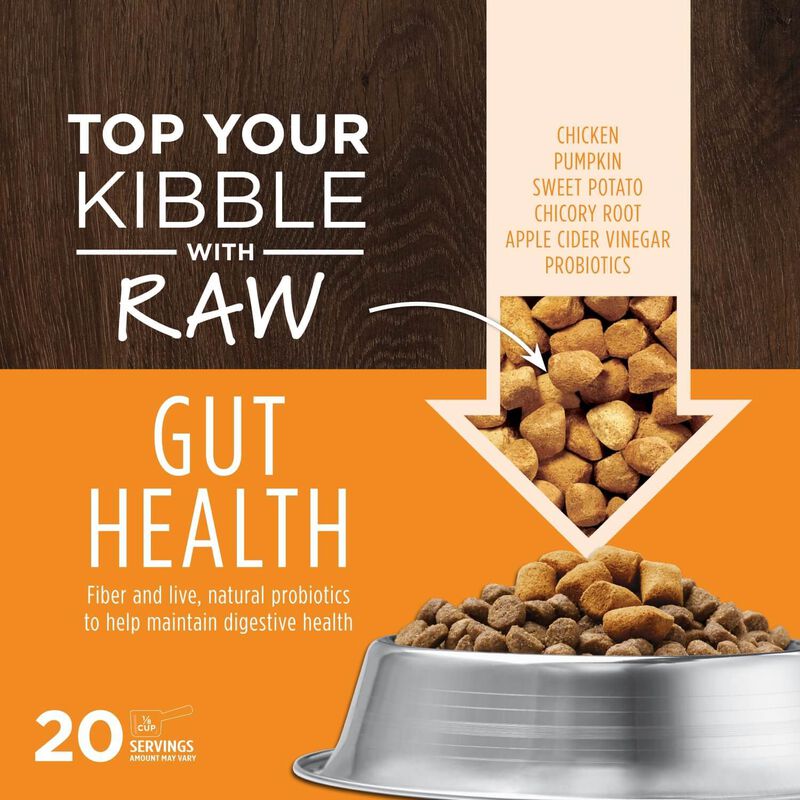Instinct Freeze Dried Raw Boost Mixers Grain Free Gut Health Recipe Dog Food Topper