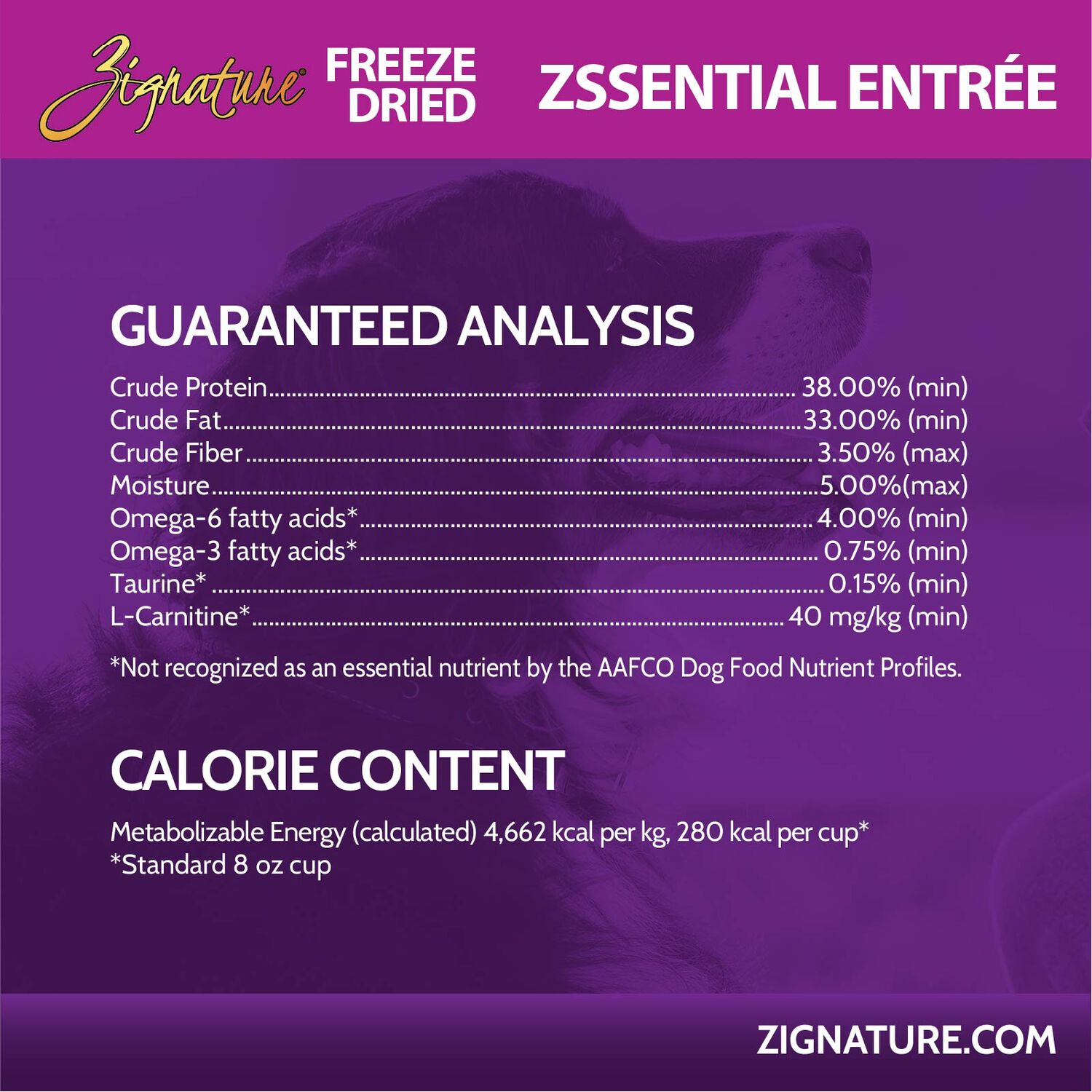 Zignature Grain-Free Zssential Entr&eacute;e Freeze-Dried Dog Food, 25-Oz Bag