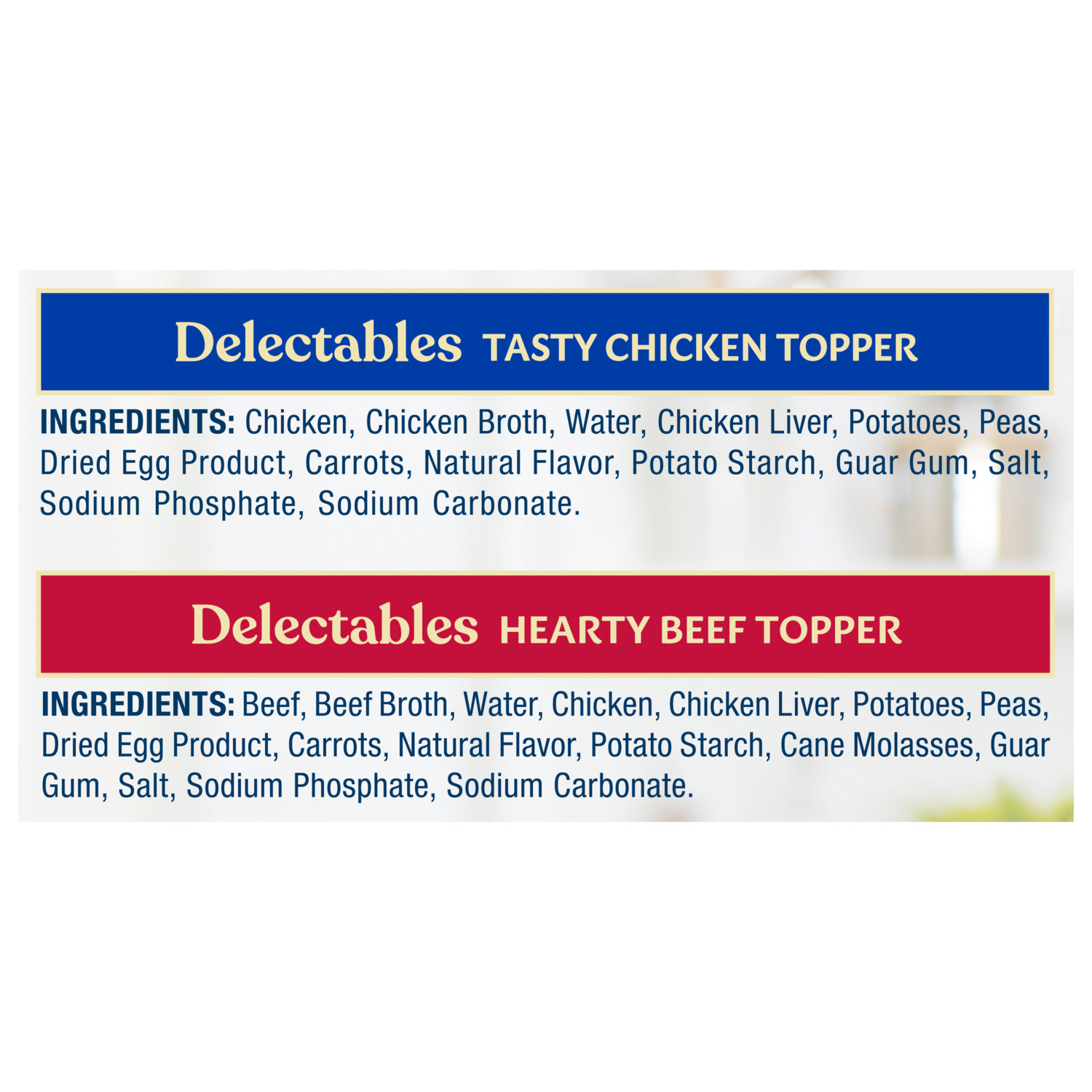 Blue Buffalo Delectables Chicken & Beef Dinner Variety Pack Grain-Free Wet Dog Food Topper, 3-Oz - Pack Of 12