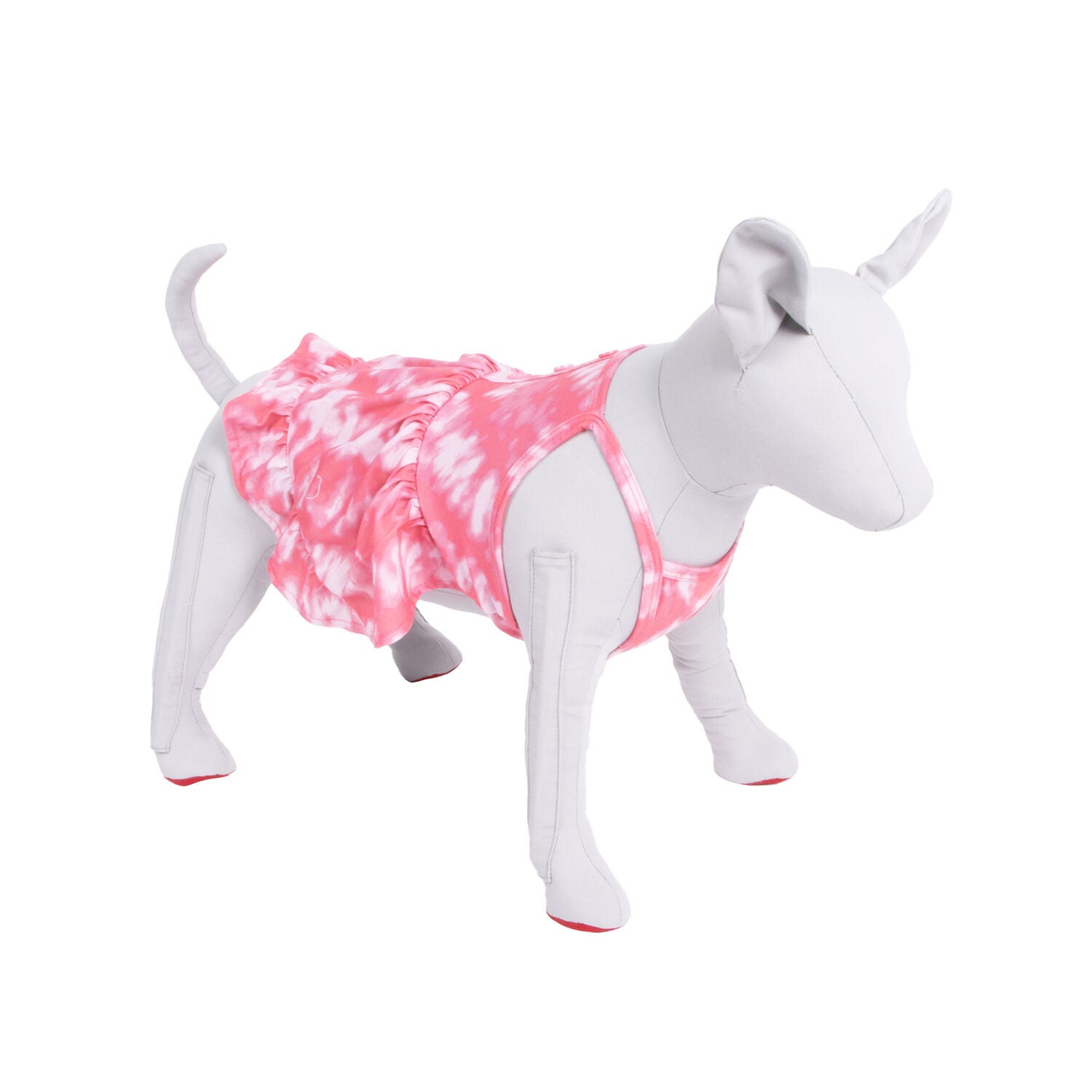 Bailey & Bella Pink Tie Dye Summer Dog Dress, Extra Large