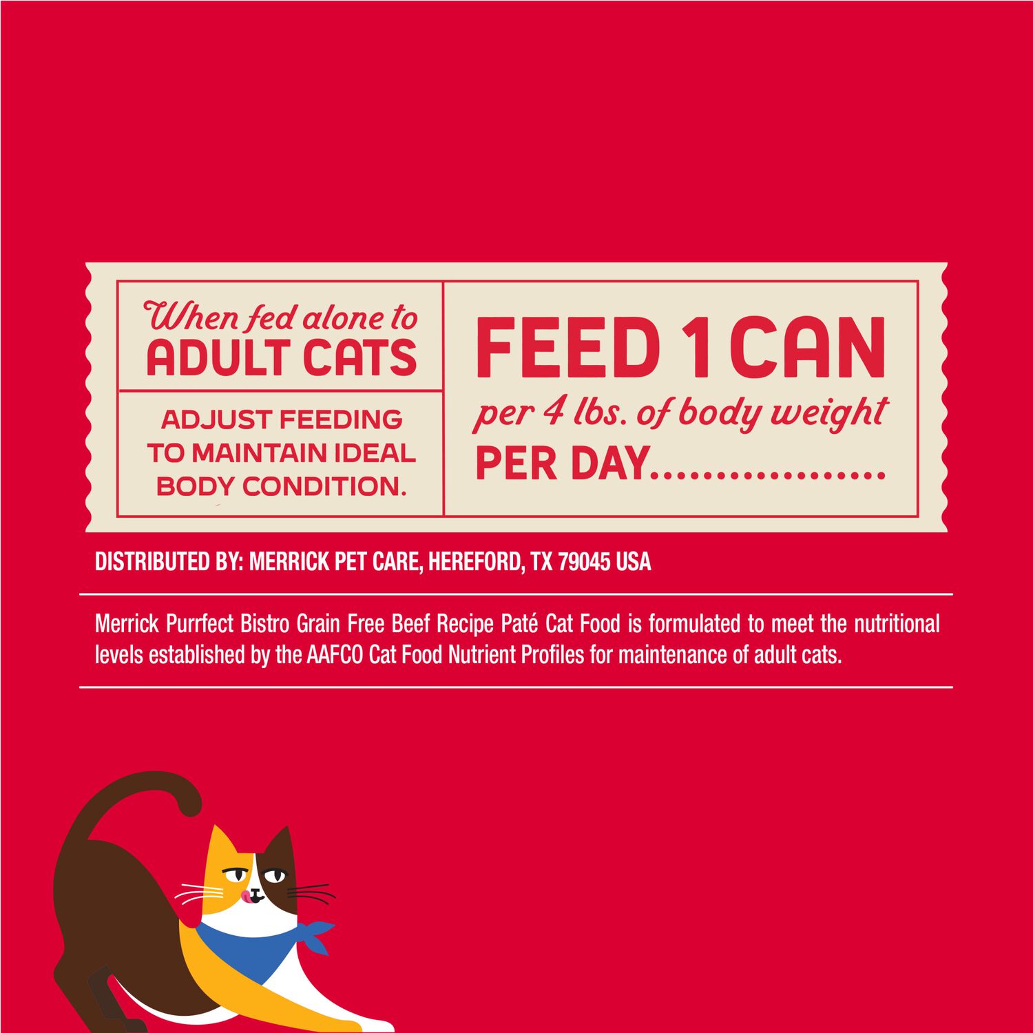 Merrick Purrfect Bistro Grain-Free Premium Pate Adult Wet Cat Food, Beef Recipe, 3-Oz Can