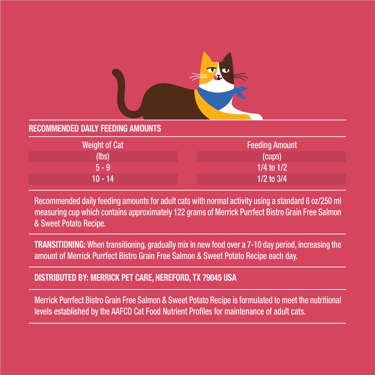 Merrick Purrfect Bistro Grain Free Salmon And Sweet Potato Recipe Dry Adult Cat Food, 4-Lb.