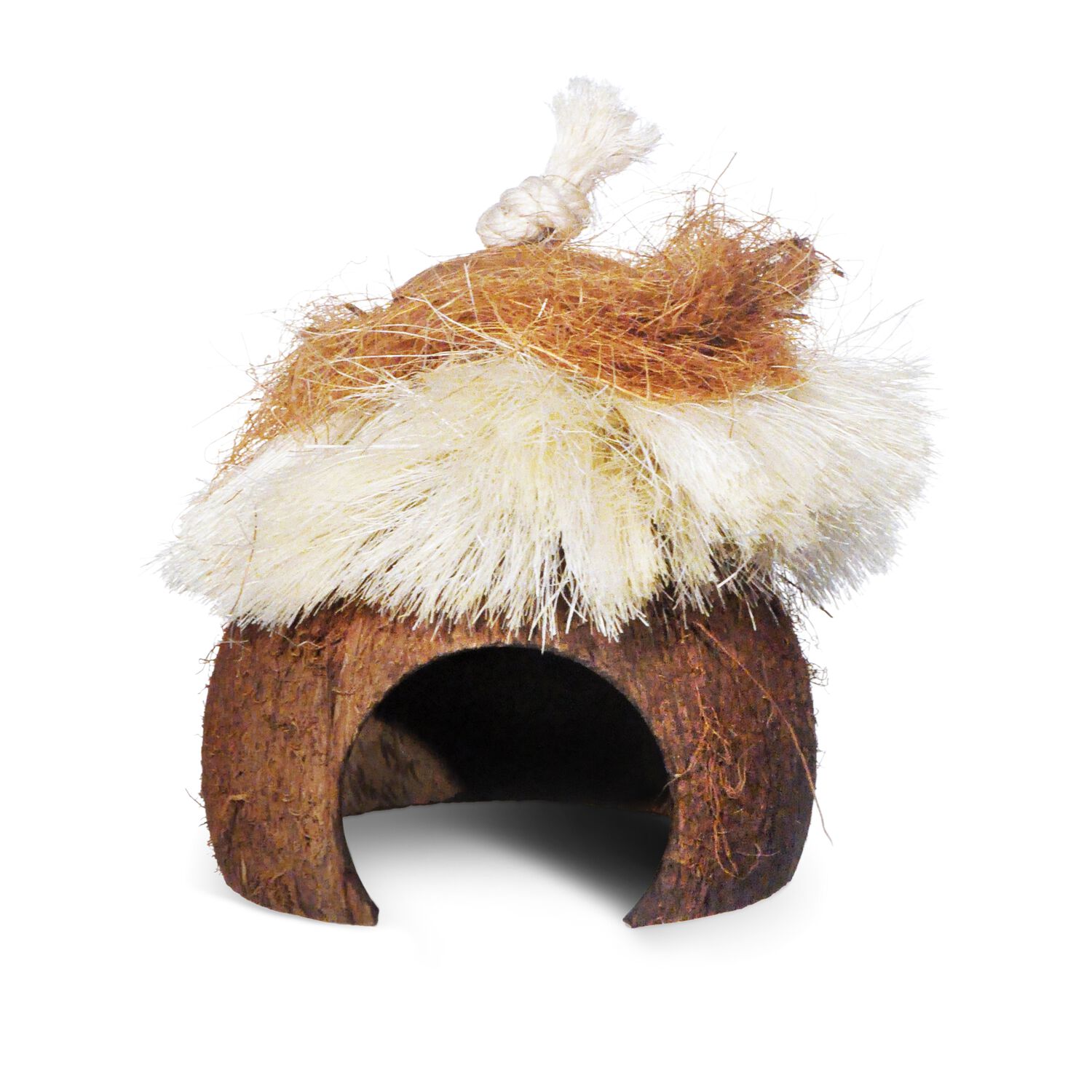 Prevue Pet Products Naturals Critter Hut Small Animal Coconut Chew Toy