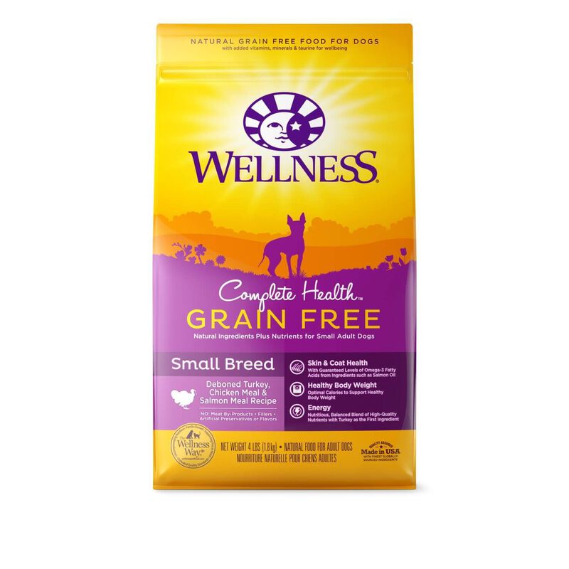 Wellness Complete Health Natural Grain Free Small Breed, Turkey, Chicken & Salmon Recipe Dry Dog Food