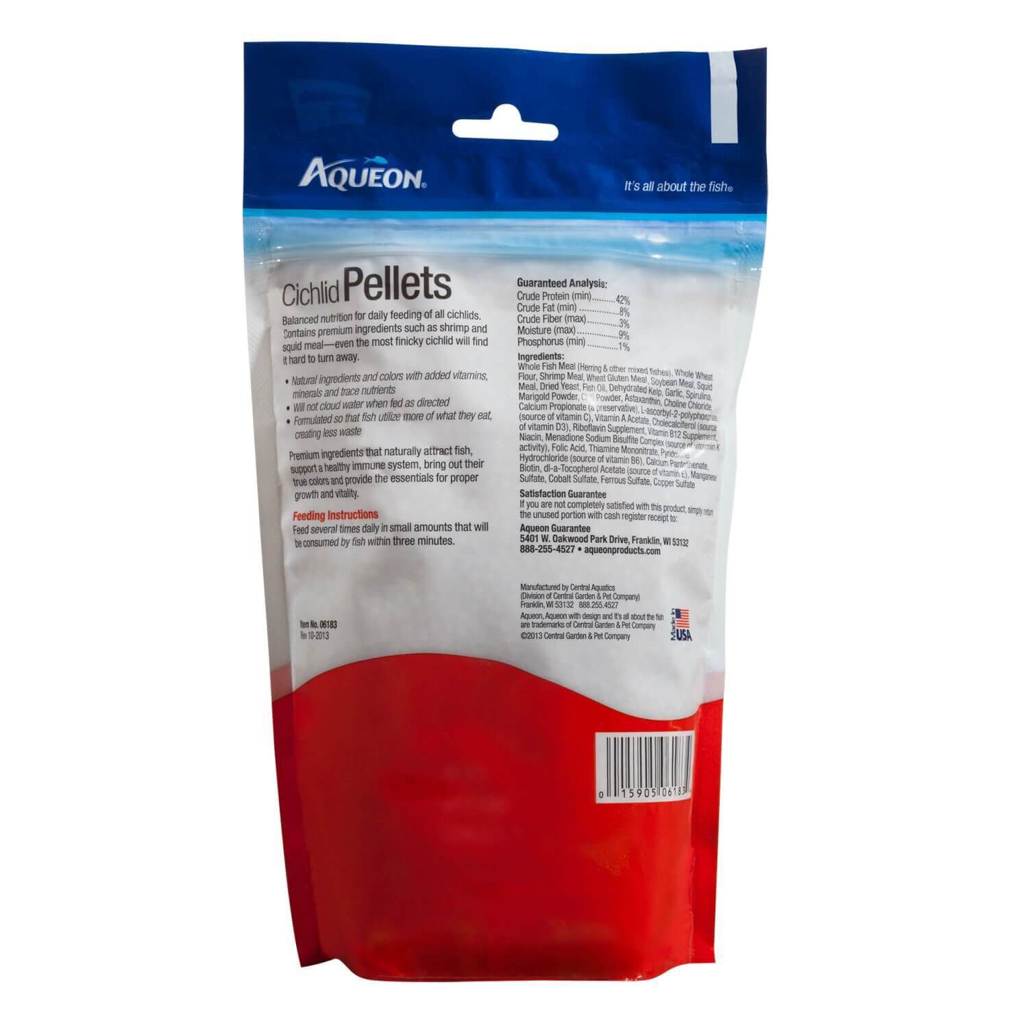 Aqueon Cichlid Pellets Fish Food