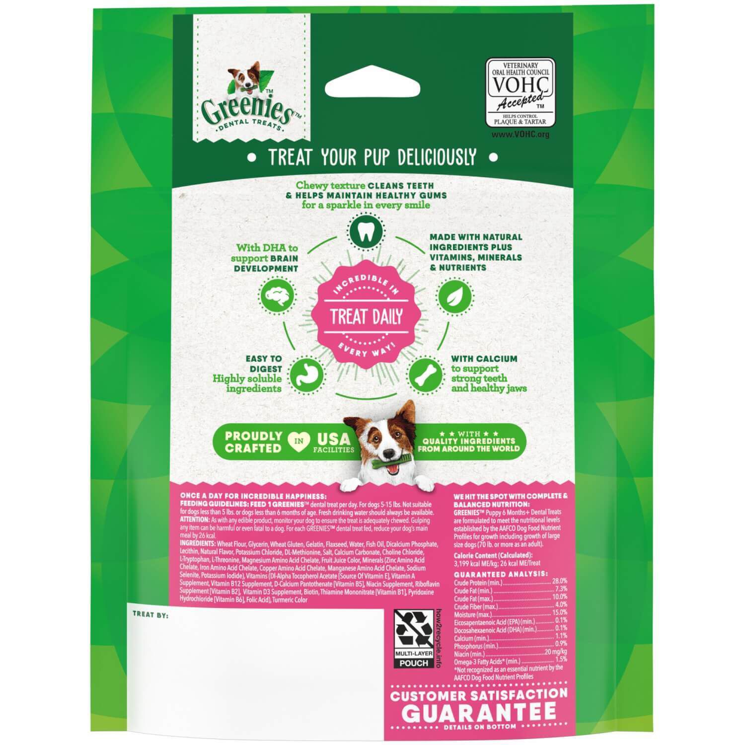 Greenies Puppy Teenie Size Natural Dental Dog Treats