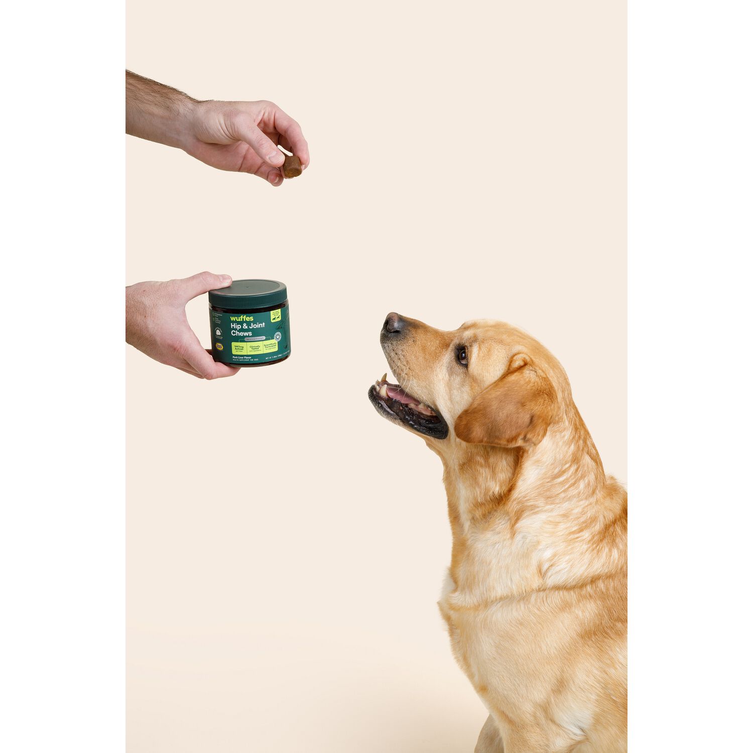 Wuffes Advanced Strength Hip & Joint Support Supplement Large Breed Dog Chews, 7.05 Oz - 25 Count
