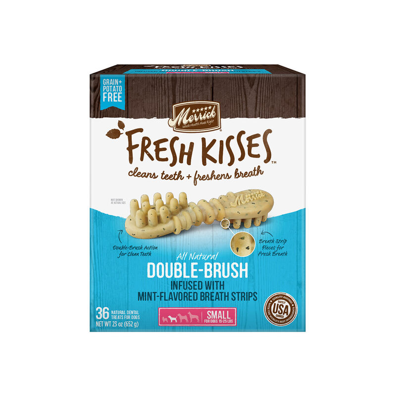 Fresh Kisses Mint Strips Small Dog Treats image number 3