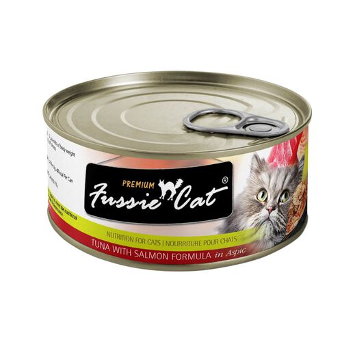 Premium Tuna With Salmon In Aspic Canned Cat Food