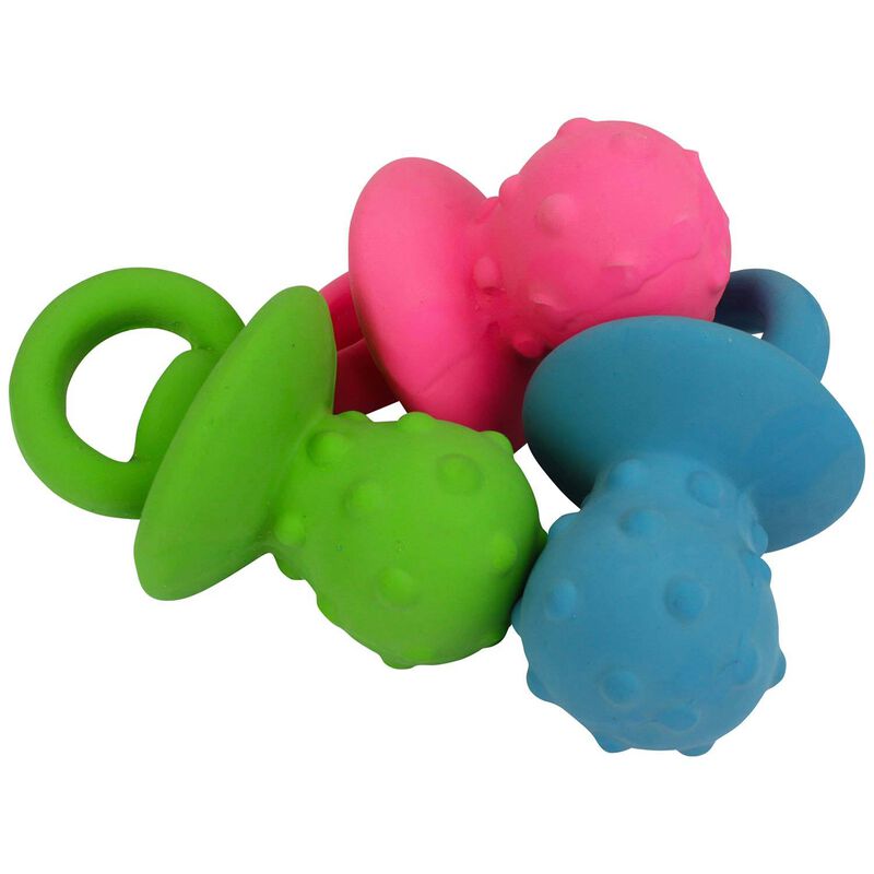 Mini Latex Pacifier Dog Toy image number 1