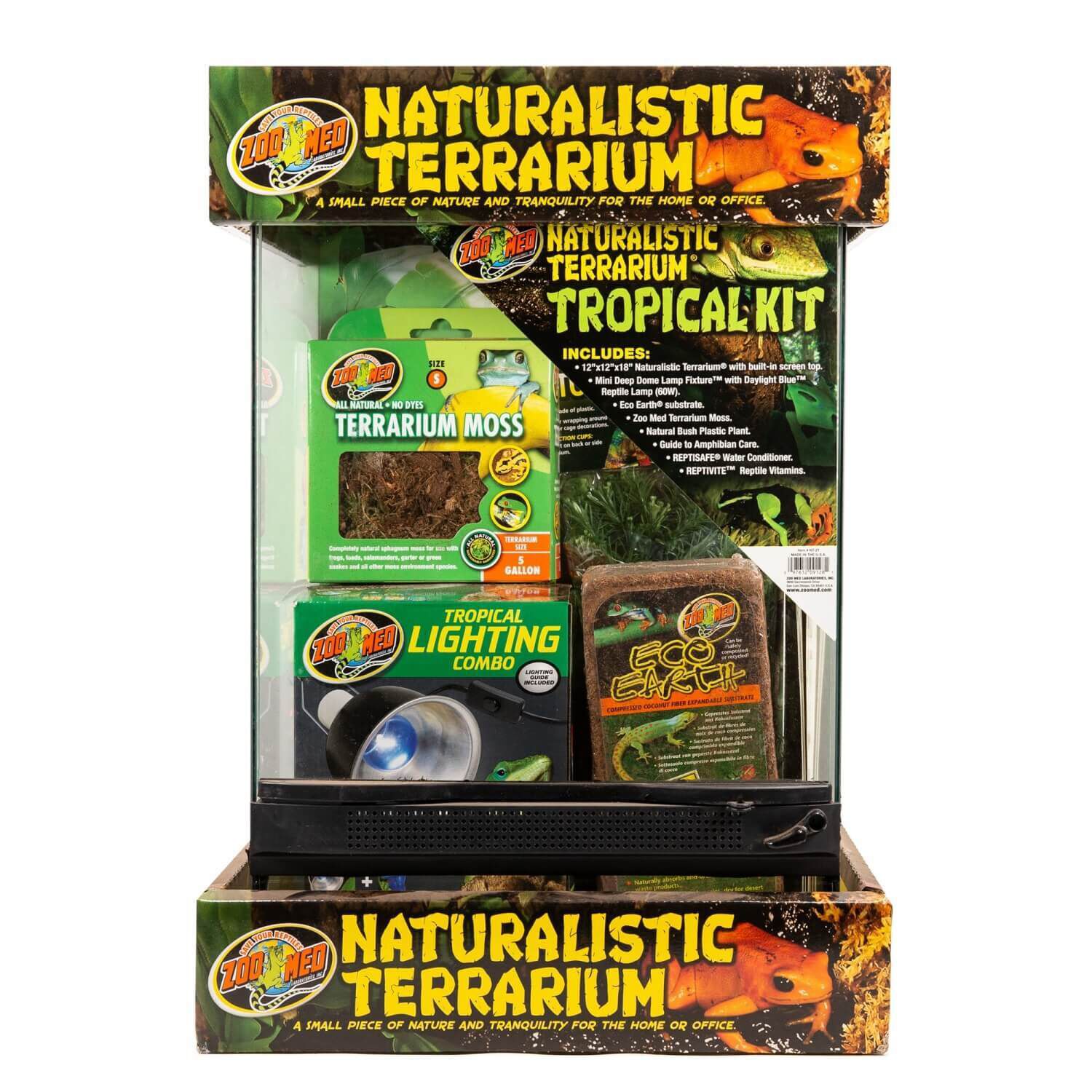 Naturalistic Terrarium Tropical Kit 1ea Pet Supermarket