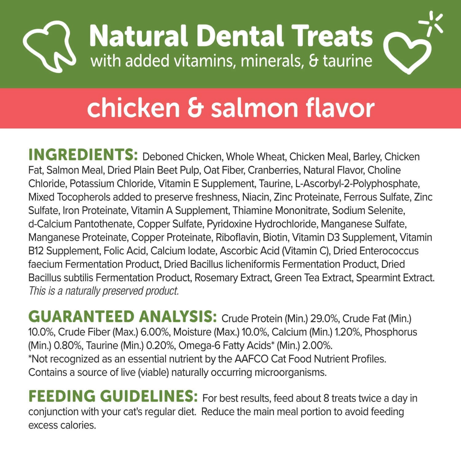 Whimzees Cat Dental Treats, Chicken & Salmon