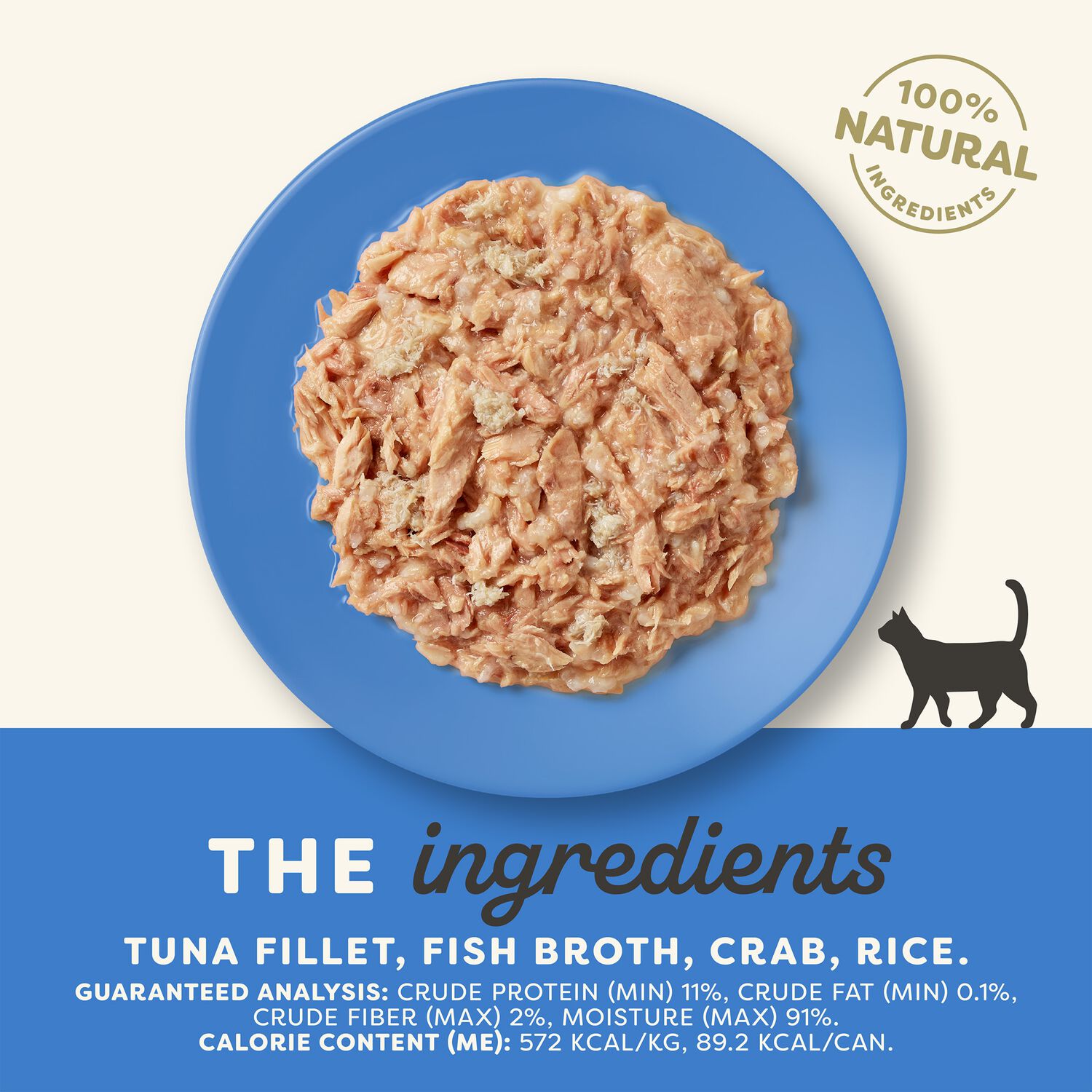 Applaws&trade; Natural Adult Wet Cat Food, Tuna Fillet & Crab In Broth, 5.5-Oz