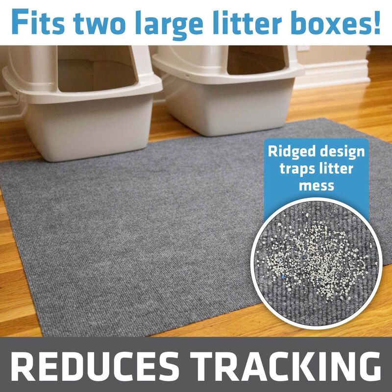 Jumbo Litter Trapping Mat, Charcoal