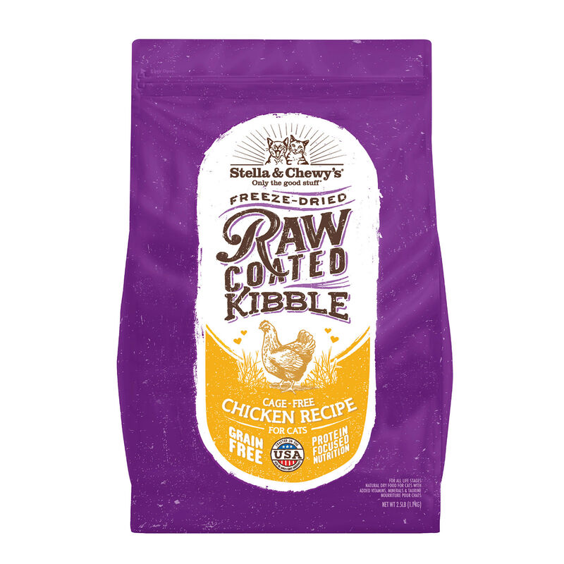 Stella & Chewy'S Raw Coated Cage Free Chicken Recipe Dry Cat Food