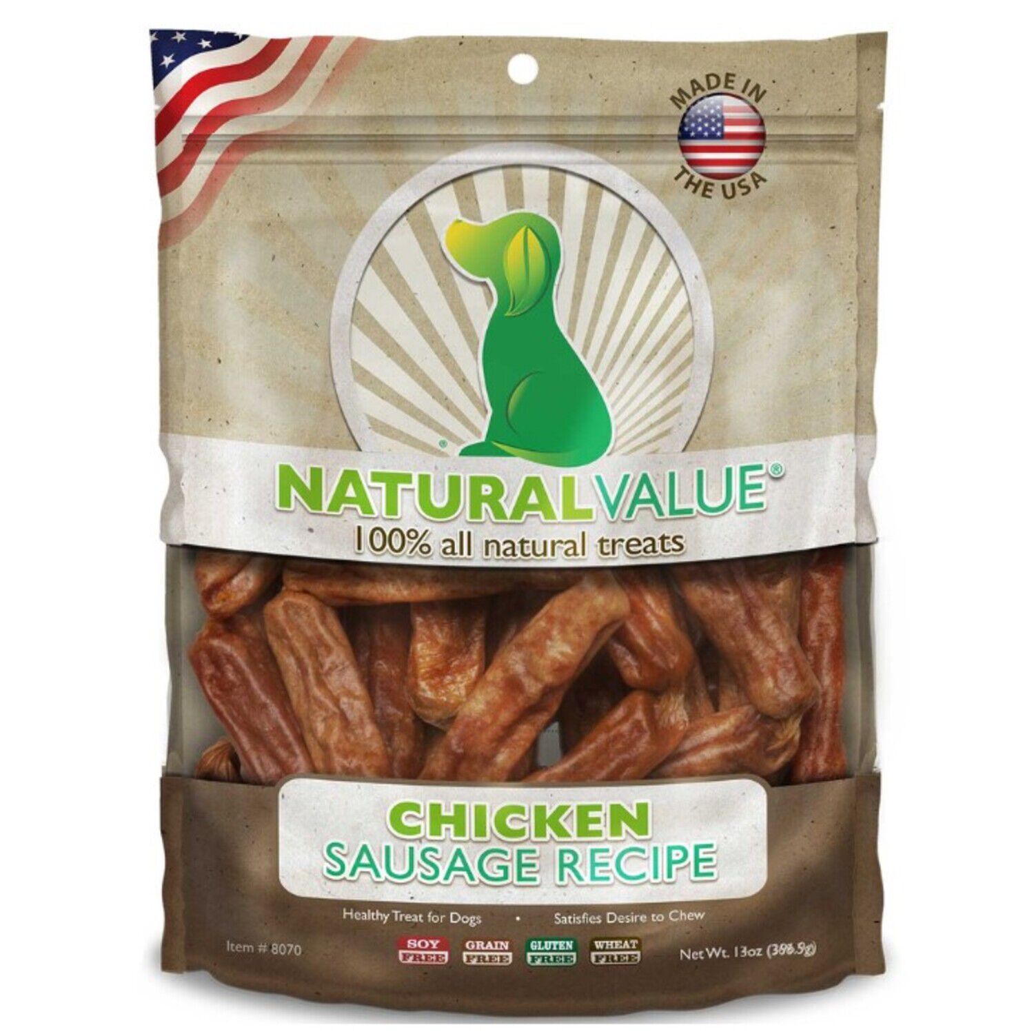 Loving Pets Natural Value Chicken Sausages Dog Treats Loving Pets Natural Value Chicken Sausages Dog Treats