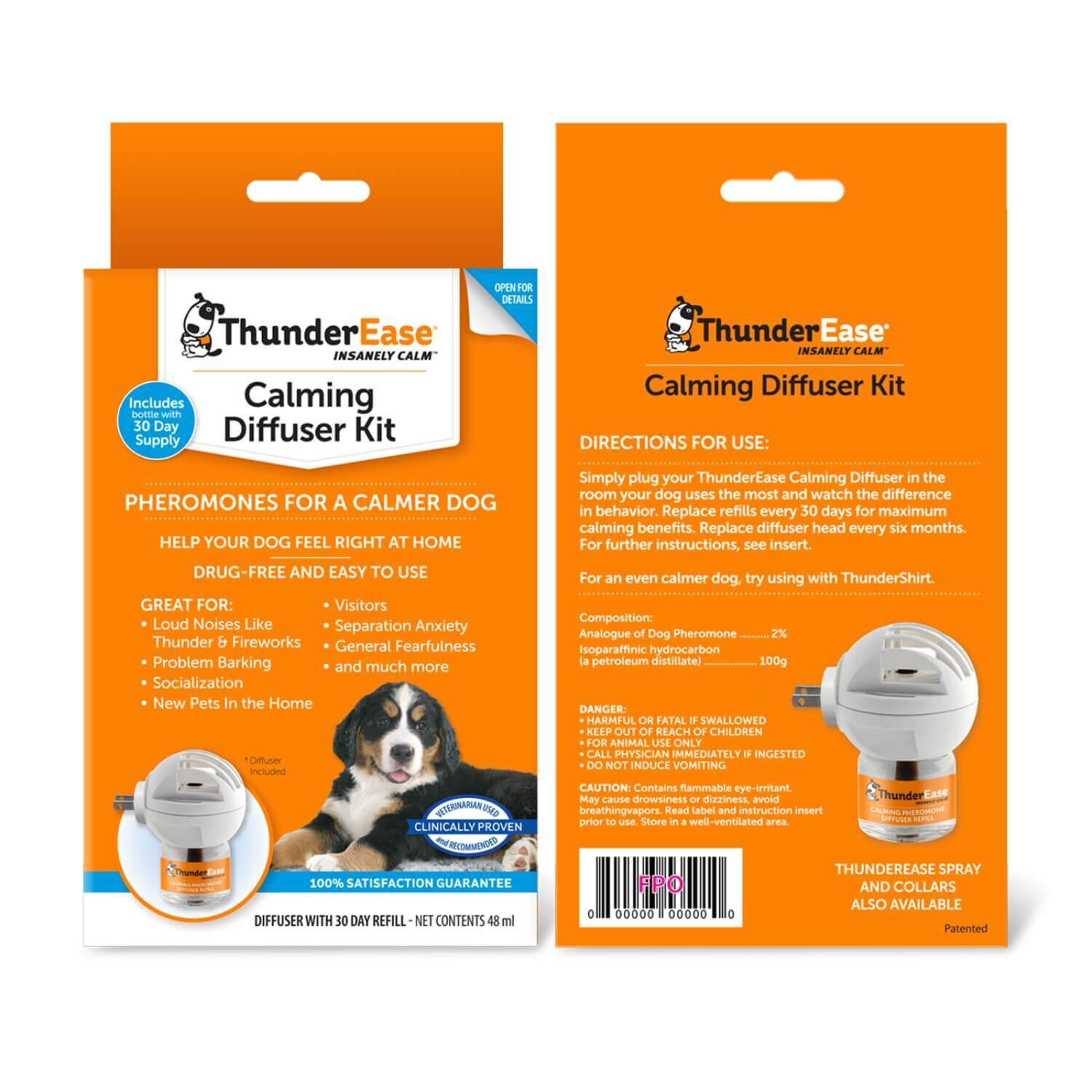 Thunderease Dog Calming Diffuser With 1 Refill