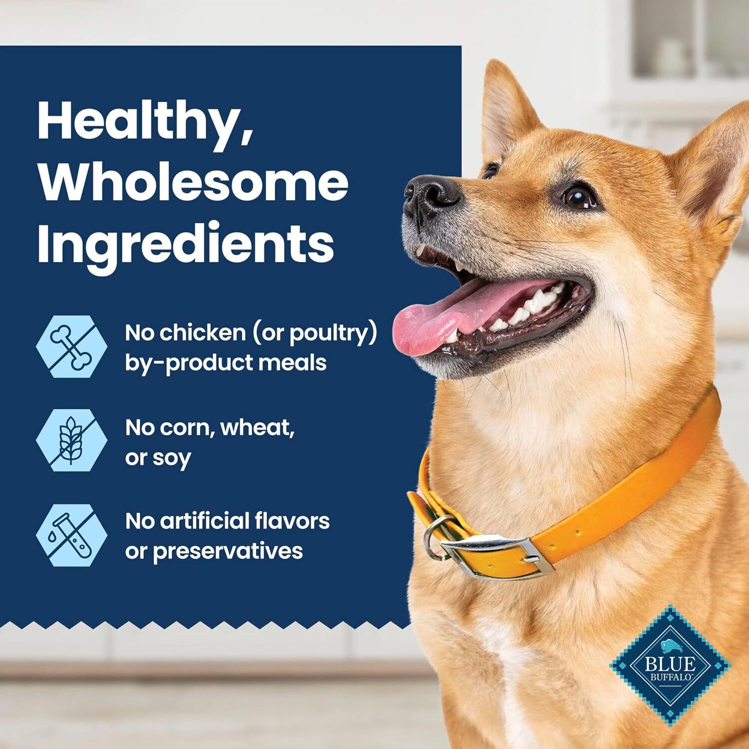 Blue Buffalo 3-In-1 Medium Sized Dog Dental Chews, Chicken & Spearmint Flavor, 14-Ct