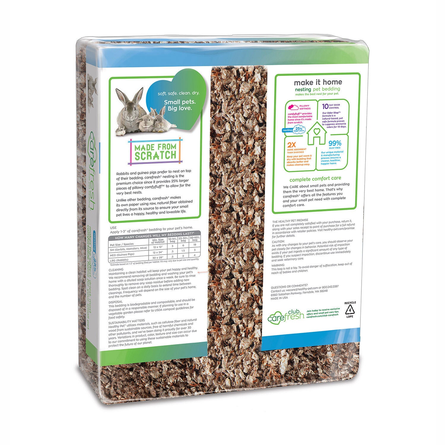Carefresh Natural Nesting Small Pet Bedding