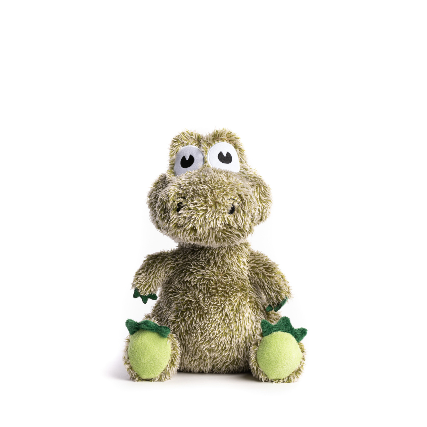 Fabdog Fluffy Alligator Plush Dog Toy, Medium