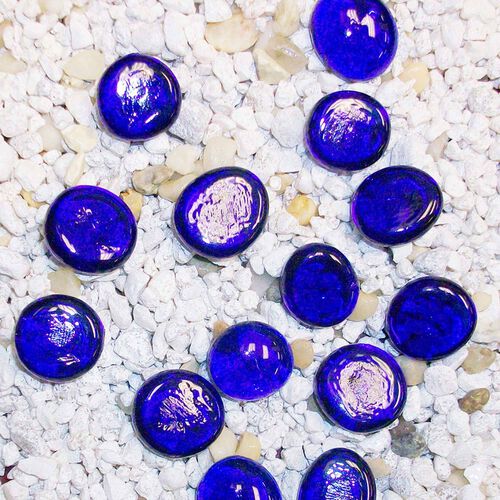 Aqua Life Gem Stones — Blue, 90 Pieces For Freshwater Fish