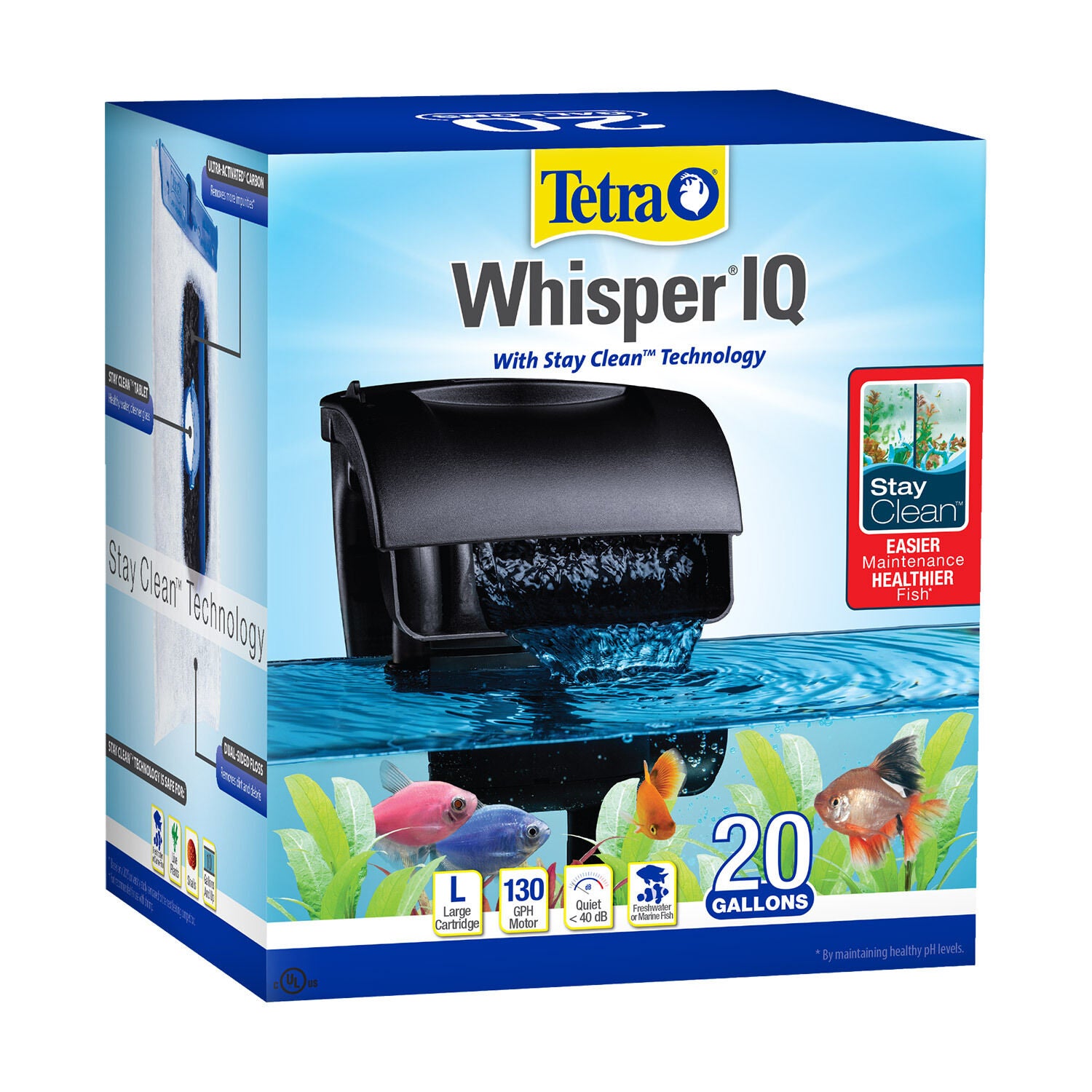 Tetra Whisper Iq Power Filter With Stay Clean Technology