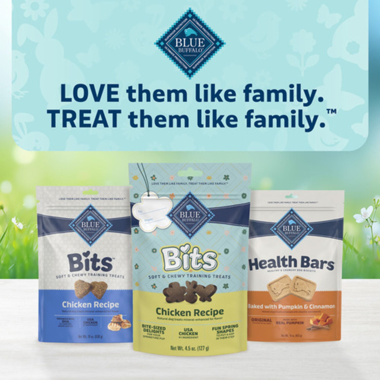 Blue Buffalo Bits Soft & Chewy Spring Dog Training Treats, Chicken Recipe, 4.5-Oz
