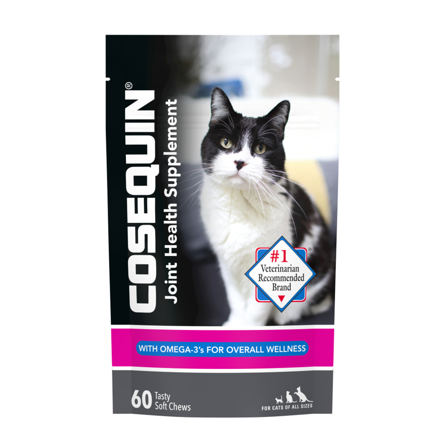 Nutramax Cosequin Joint Cat Health Supplement - With Glucosamine, Chondroitin, And Omega-3'S, 60 Soft Chews