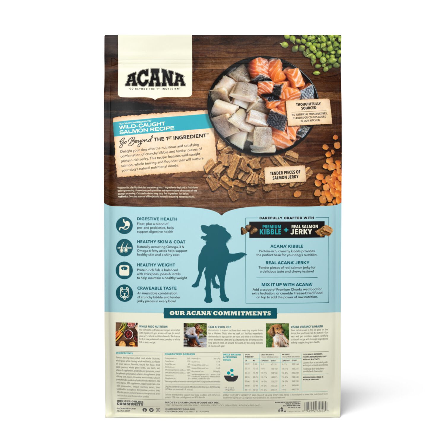 Acana Butcher&rsquo;S Favorites Wild-Caught Salmon Recipe Dry Dog Food, 17-Lb