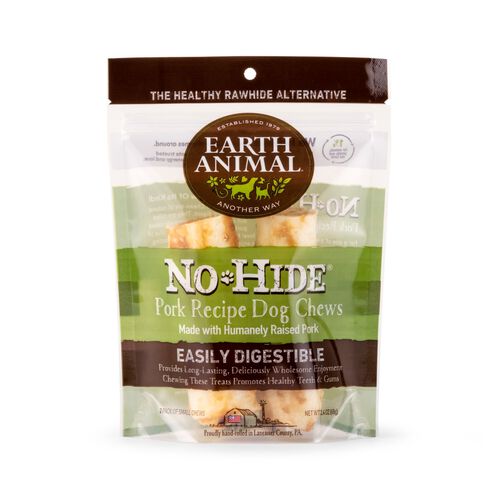No Hide Humanely Raised Pork Natural Rawhide Alternative Dog Chews 2 Pack