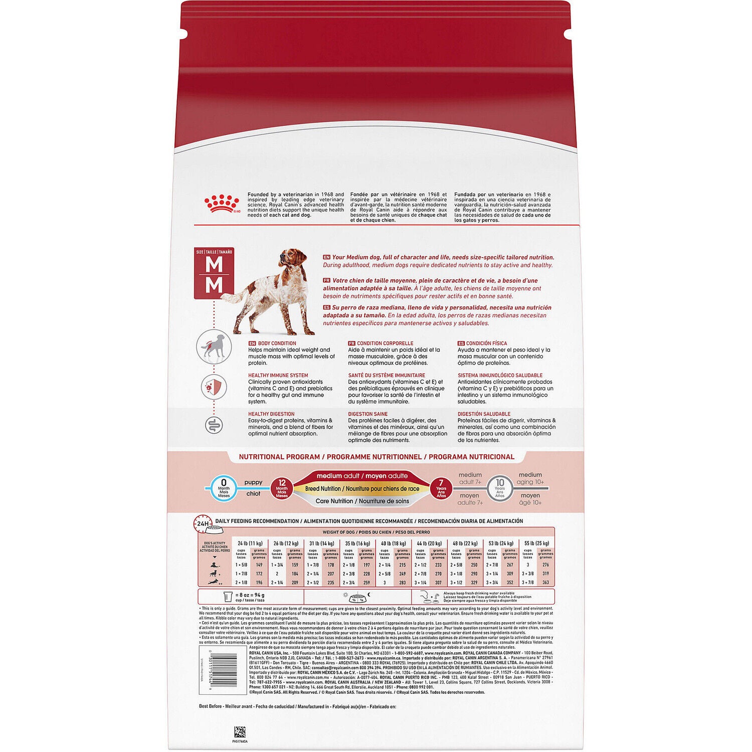 Royal Canin Size Health Nutrition Medium Adult Dry Dog Food, 4Lb