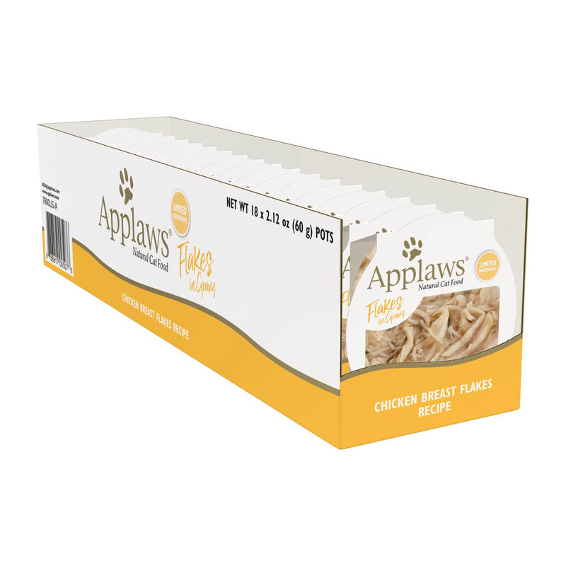 Applaws Natural Limited Ingredient Chicken Breast Flakes In Gravy Wet Cat Food,  2.12oz