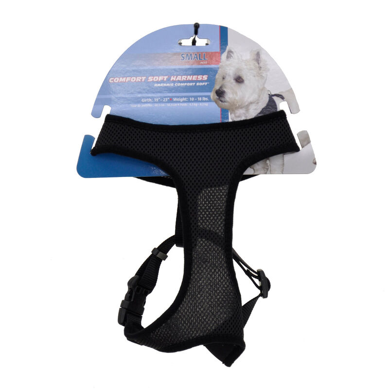 Comfort Soft Adjustable Dog Harness - Black