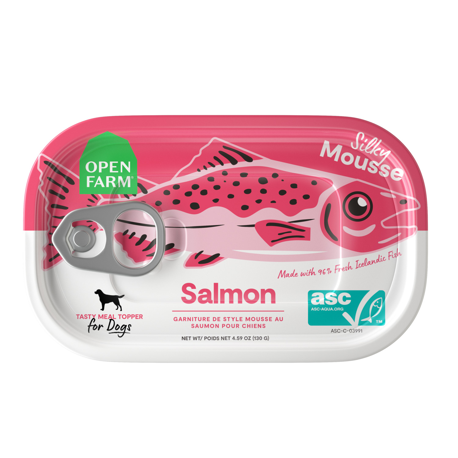 Open Farm Icelandic Fish Toppers Salmon Dog Food Topper, 4.59Oz-Pack Of 12