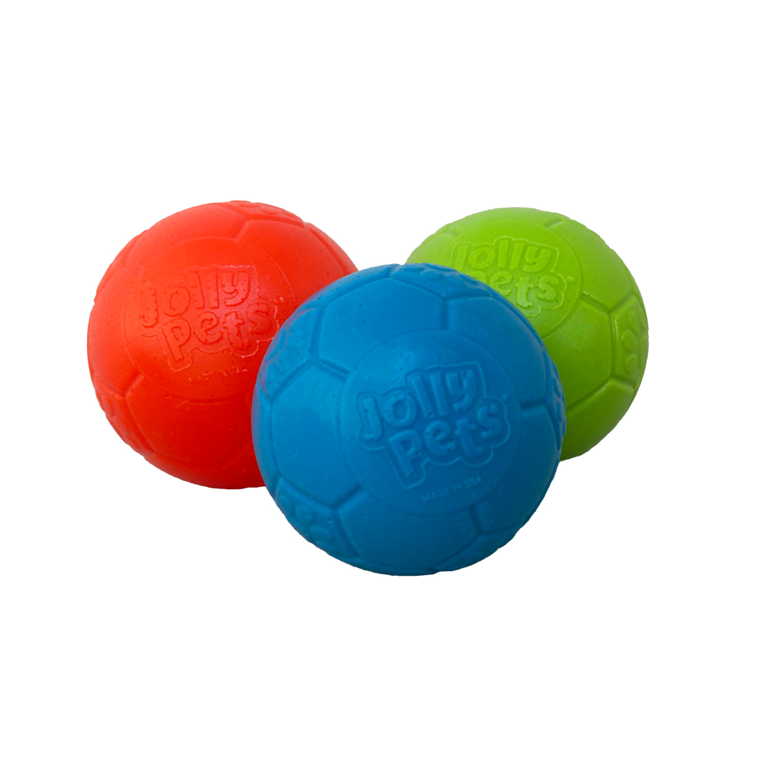 Jolly Pets Soccer Ball Dog Toy, 4", Assorted  Colors