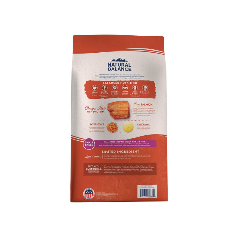 Natural Balance Limited Ingredient Grain Free Small Breed Salmon & Sweet Potato Recipe Dry Dog Food