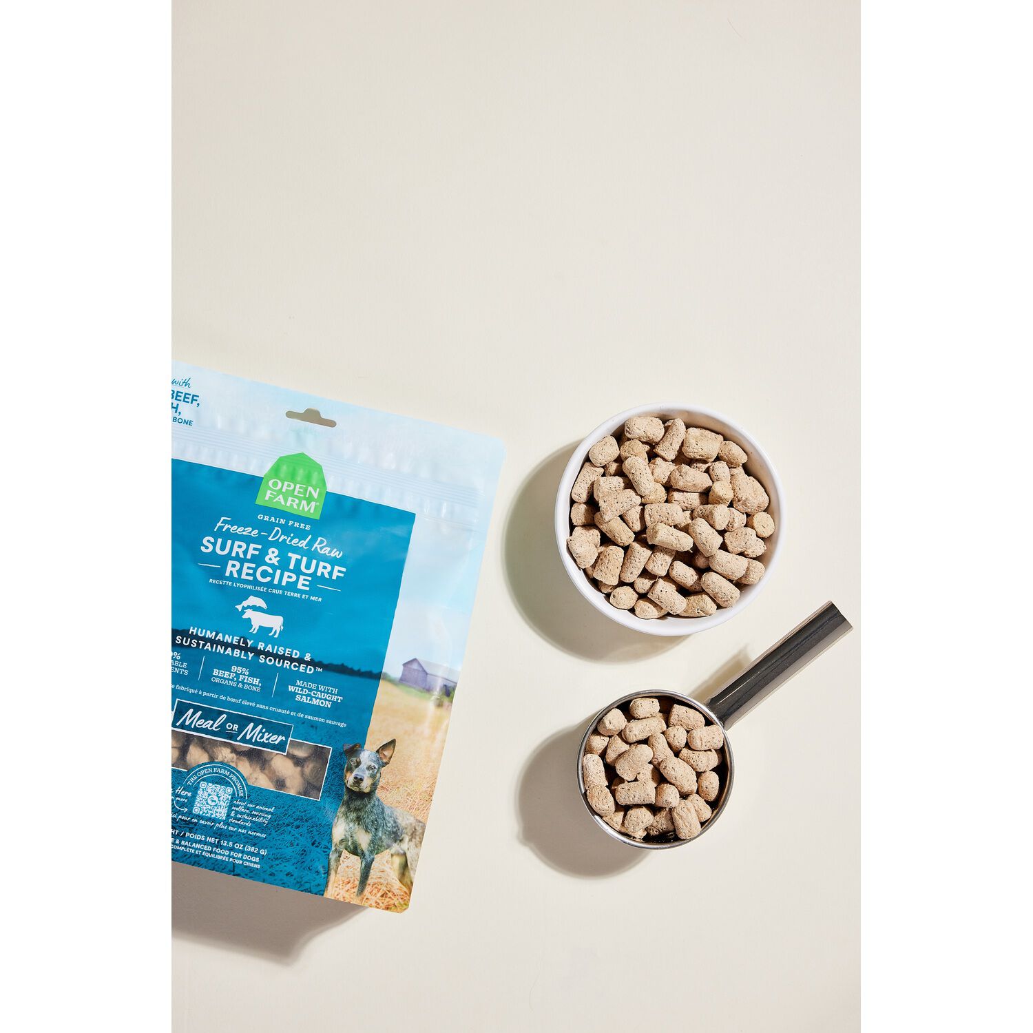 Open Farm Freeze Dried Raw Surf &Turf Recipe Dog Food & Food Topper, 13.5Oz