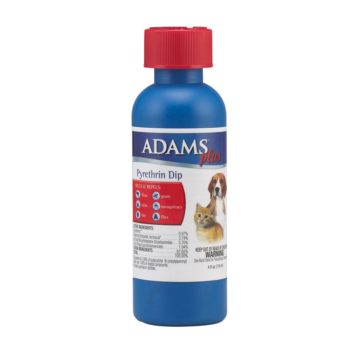Adams Plus Pyrethrin Flea & Tick Treatment Dip For Cats & Dogs