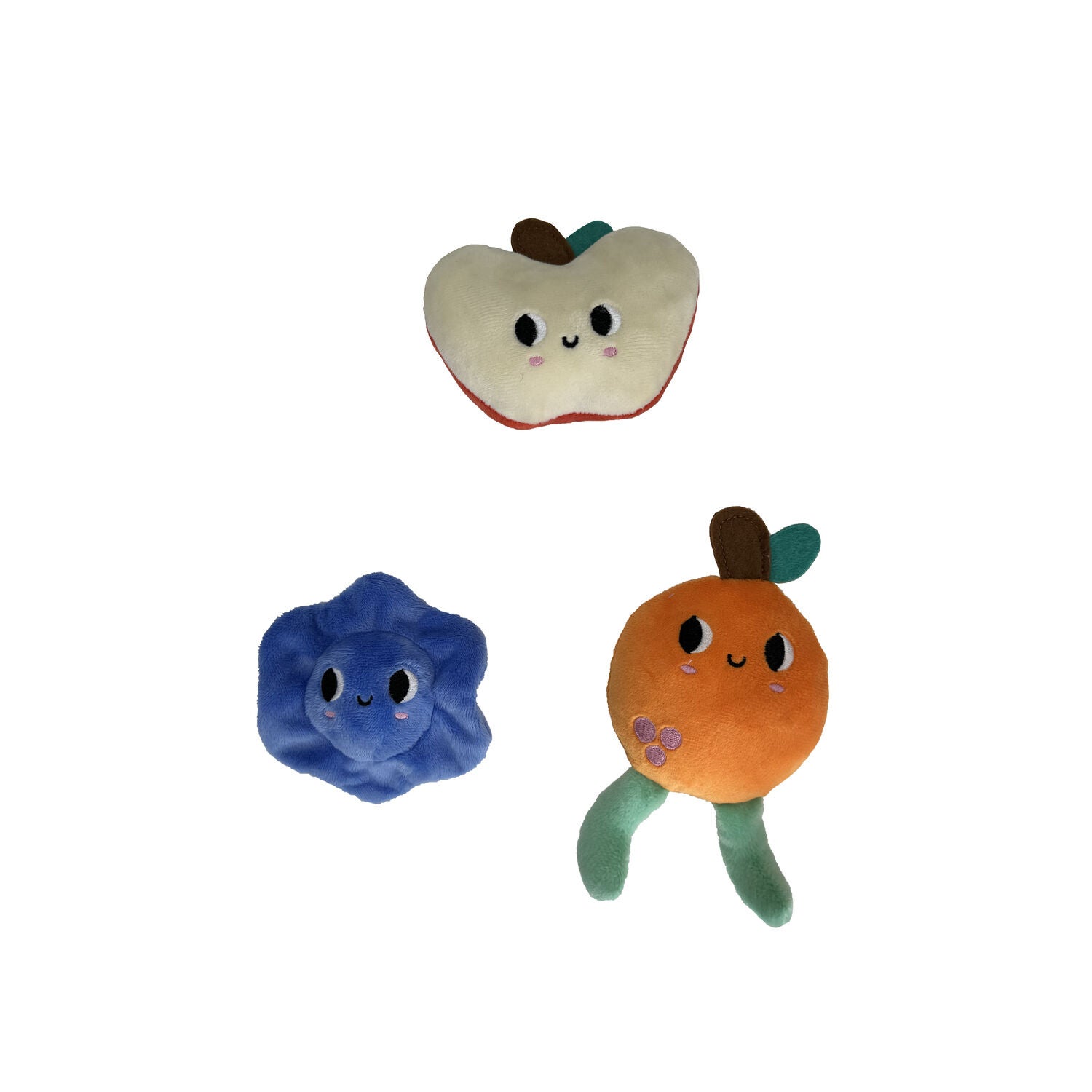 #Bff Juicy Blooms Plush Small Dog Toy Assortment, 3 Piece
